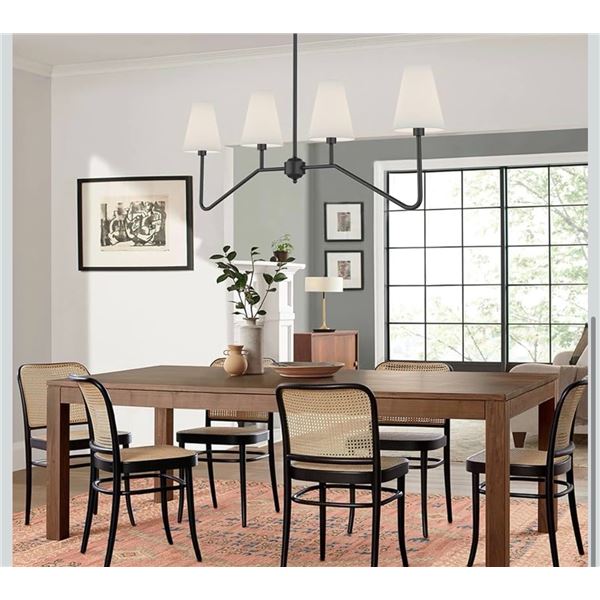 Modern Black 5-Light Chandelier, Made in China