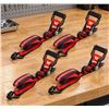 Image 1 : Powerbuilt 4 Pc Ratchet Tie Down Set 3300 lb
