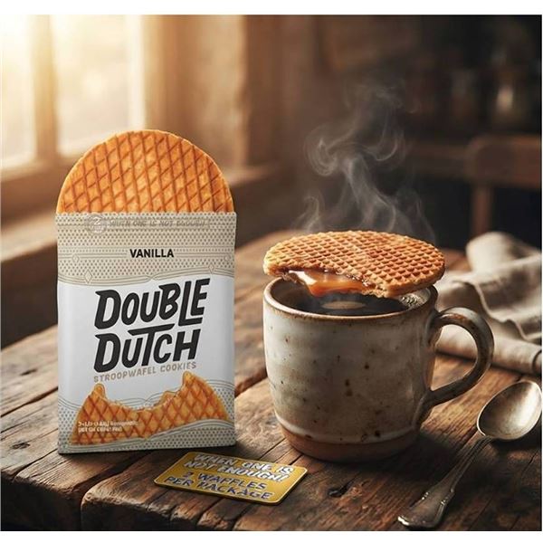 Double Dutch Vanilla Stroopwafels 2 x 512g