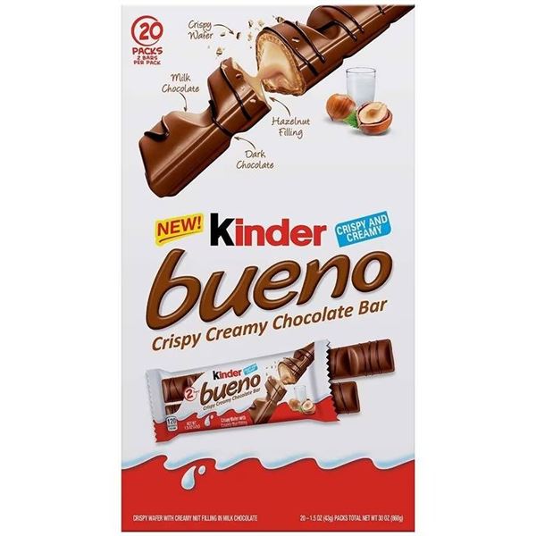 Kinder Bueno Chocolate Bar 20-Pack 860g