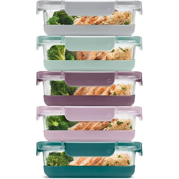 Ello Glass Meal Prep 10-Piece 800ml Set