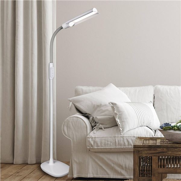 OttLite 24W Classic Floor Lamp, Dove Gray