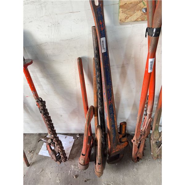 Ridgid Pipe Wrenches Set Assorted Sizes