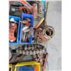 Image 5 : Pallet Lot of Hand Tools, Pipe Wrenches, Cutters, Brushes