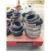 Image 2 : Pallet Lot of Industrial Hose Clamps and Rigging Gear