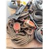 Image 4 : Pallet Lot of Industrial Hose Clamps and Rigging Gear