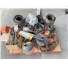 Image 5 : Pallet Lot of Industrial Hose Clamps and Rigging Gear
