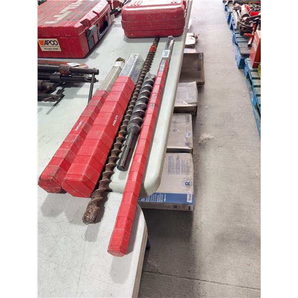 Lot of Hilti TE-YX SDS Max Rotary Hammer Drill Bits Set