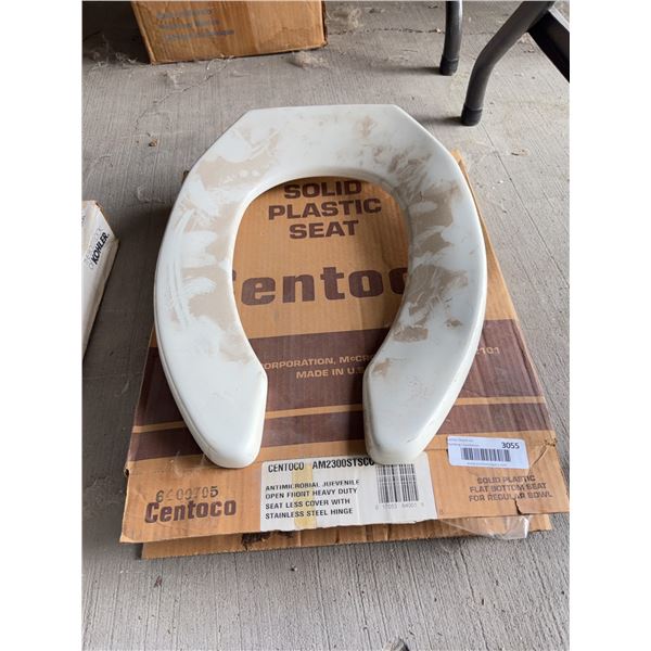 Centoco Solid Plastic Toilet Seat Open Front