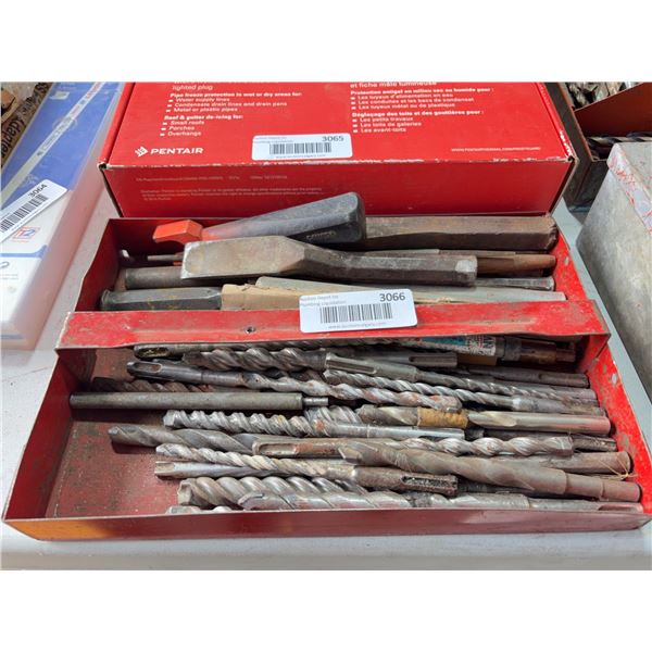 Lot of Concrete Drill Bits And Chisels
