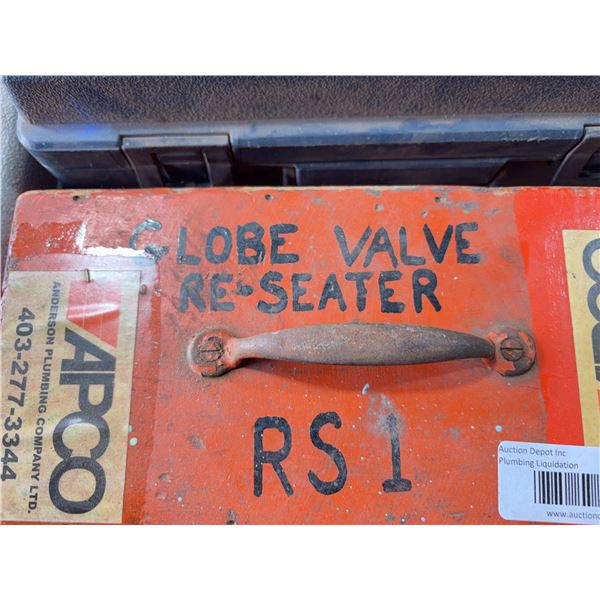 Globe Valve Reseater Tool Kit With Case