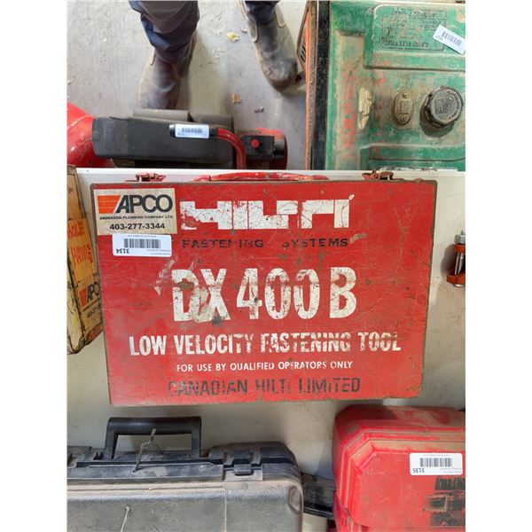 Hilti DX 400B Fastening Tool With Case & Parts