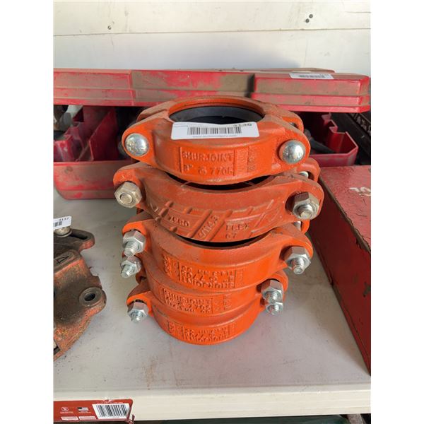 Shurjoint 8" Zero Flex Pipe Coupling Set/4