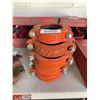 Image 1 : Shurjoint 8" Zero Flex Pipe Coupling Set/4