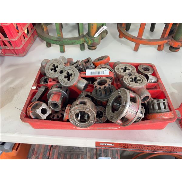 Lot of Assorted Rigid Pipe Threader Die Heads