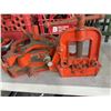 Image 1 : Lot of RIDGID Pipe Threading Tool and Clamp Set