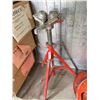 Image 1 : RIDGID Adjustable Pipe Stand Red Steel