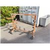 Image 1 : Steel Pipe Cart Frame on Wheels 48x50 Inches