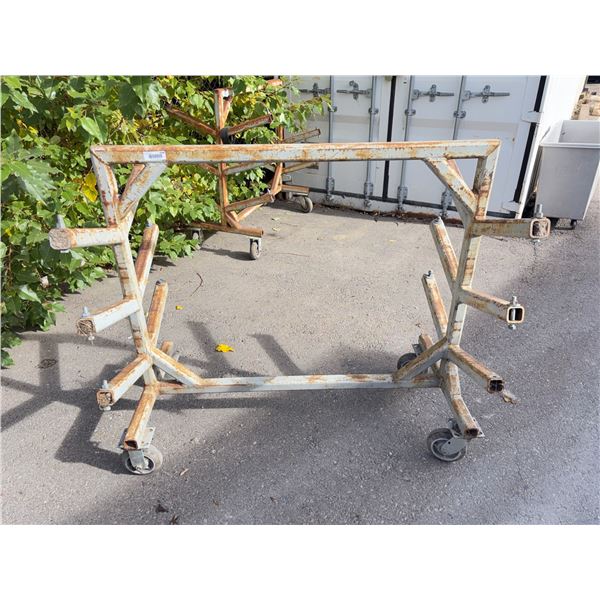 Steel Pipe Cart Frame on Wheels 48x50 Inches