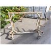 Image 1 : Steel Pipe Cart Frame on Wheels 48x50 Inches