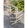 Image 2 : Steel Pipe Cart Frame on Wheels 48x50 Inches