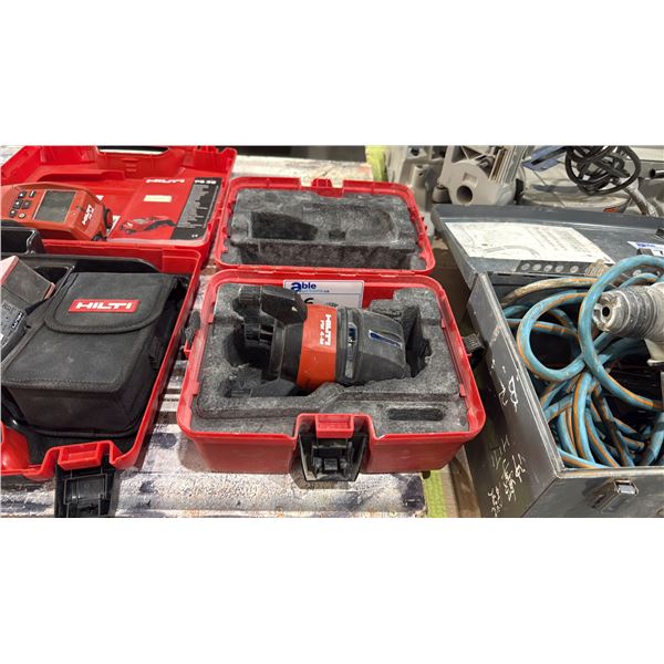HILTI PM 4-M, MULTI-LINE RED BEAM LASER LEVEL IN HARD TRANSPORT CASE
