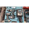 Image 2 : MAKITA DLX2005M, 18V CORDLESS COMBO KIT WITH 3 BATTERIES & CHARGER IN HARD TRANSPORT CASE