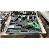 Image 1 : HITACHI CR13V ELECTRIC RECIPROCATING SAW, HITACHI BRAD NAILER & STAPLER IN HARD TRANSPORT CASE