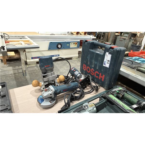 BOSCH COLT 1HP ELECTRIC PALM ROUTER & BOSCH 1617EVS ELECTRIC ROUTER & GRINDER WITH