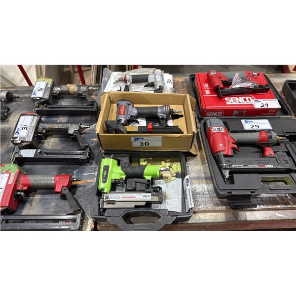 GROUP OF 3 ASSORTED PIN/STAPLE GUNS- NIKLE, BYNFORD & GREX