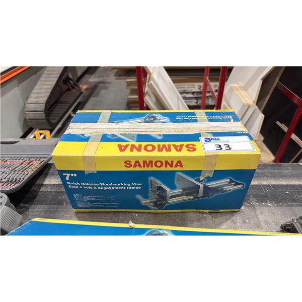 SAMONA 7" QUICK RELEASE WOODWORKING VISE