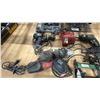 Image 4 : DELTA 23-660C BENCH GRINDER & LARGE GROUP OF ASSORTED ELECTRIC POWER TOOLS
