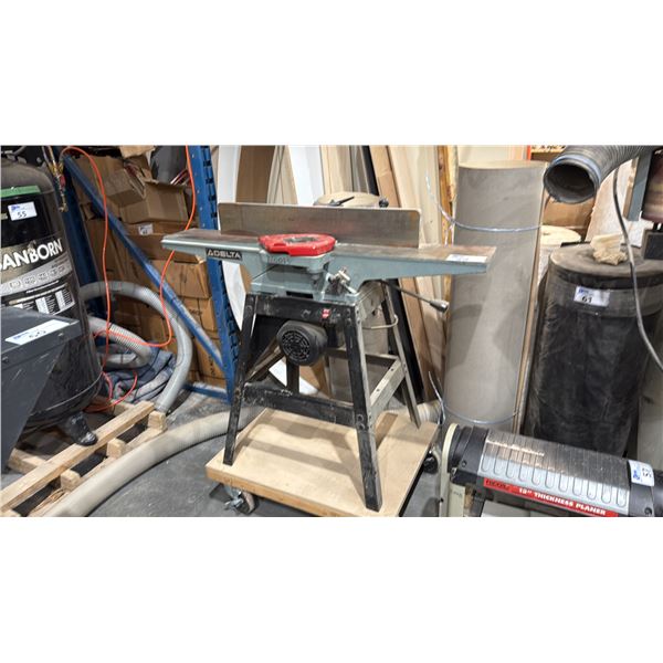 DELTA 37-190C 6" FLOOR-STANDING JOINTER ON MOBILE CART