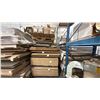 Image 1 : LARGE GROUP OF ASSORTED SIZED MDF PLYWOOD SHEETS, MOSTLY FINISHED, ASSORTED SIZES, ASSORTED FINISH,