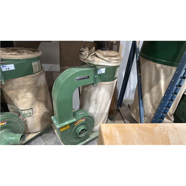 GENERAL INTERNATIONAL 10-110M1 INDUSTRIAL SINGLE BAG MOBILE DUST COLLECTOR