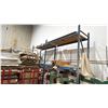 Image 1 : 2 BAYS OF BLUE PALLET RACKING W/PLYWOOD DECK SHELVING -(3) 12' UPRIGHTS AND (8) 9' SIDE RAILS