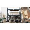 Image 1 : SINGLE BAY OF BLUE PALLET RACKING W/PLYWOOD DECK SHELVING -(2) 12' UPRIGHTS AND (4) 9' SIDE RAILS