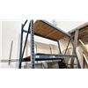 Image 2 : SINGLE BAY OF BLUE PALLET RACKING W/PLYWOOD DECK SHELVING -(2) 12' UPRIGHTS AND (4) 9' SIDE RAILS