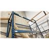 Image 3 : SINGLE BAY OF BLUE PALLET RACKING -(2) 12' UPRIGHTS AND APPROX (8) 9' SIDE RAILS