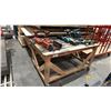 Image 1 : WOODEN MOBILE SHOP TABLE *LAST DAY REMOVAL* *CONTENTS NOT INCLUDED*