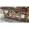 Image 3 : WOODEN MOBILE SHOP TABLE *LAST DAY REMOVAL* *CONTENTS NOT INCLUDED*