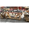 Image 2 : WOODEN MOBILE SHOP TABLE *LAST DAY REMOVAL* *CONTENTS NOT INCLUDED*