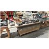 Image 4 : WOODEN MOBILE SHOP TABLE *LAST DAY REMOVAL* *CONTENTS NOT INCLUDED*