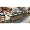Image 1 : WOODEN MOBILE SHOP TABLE *LAST DAY REMOVAL* *CONTENTS NOT INCLUDED*