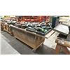 Image 2 : WOODEN MOBILE SHOP TABLE *LAST DAY REMOVAL* *CONTENTS NOT INCLUDED*
