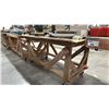 Image 2 : WOODEN MOBILE SHOP TABLE *LAST DAY REMOVAL* *CONTENTS NOT INCLUDED*