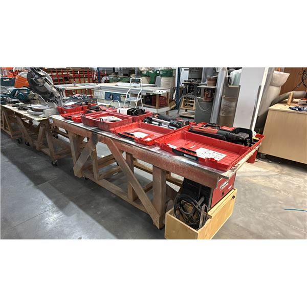 WOODEN MOBILE SHOP TABLE *LAST DAY REMOVAL* *CONTENTS NOT INCLUDED*