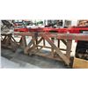 Image 2 : WOODEN MOBILE SHOP TABLE *LAST DAY REMOVAL* *CONTENTS NOT INCLUDED*