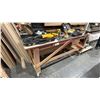 Image 1 : WOODEN MOBILE SHOP TABLE *LAST DAY REMOVAL* *CONTENTS NOT INCLUDED*