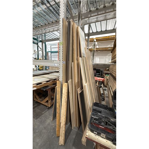 GROUP OF ASSORTED WOOD MATERIAL PIECES